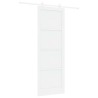 Porte coulissante Blanc 83 x 232 cm Bois de pin massif 642020642020