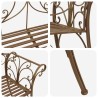 Banc de jardin 2-Nombre de places 130 x 47 x 90 cm Acier 642029642029