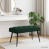 Banc avec capitonnage bouton Vert foncé 80 x 40 x 46 cm Velours 642051642051