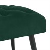 Banc avec capitonnage bouton Vert foncé 80 x 40 x 46 cm Velours 642051642051