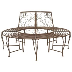 Banc d'Arbre 8-Nombre de places Ø 160 x 89 cm Acier 642052642052