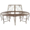 Banc d'Arbre 8-Nombre de places Ø 160 x 89 cm Acier 642052642052