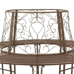 Banc d'Arbre 8-Nombre de places Ø 160 x 89 cm Acier 642052642052