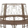 Banc d'Arbre 8-Nombre de places Ø 160 x 89 cm Acier 642052642052