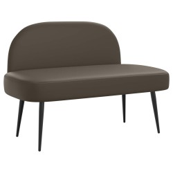Banc rembourré avec dossier Gris 110 x 60 x 76 cm Simili cuir 642055642055