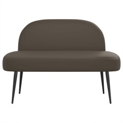 Banc rembourré avec dossier Gris 110 x 60 x 76 cm Simili cuir 642055642055