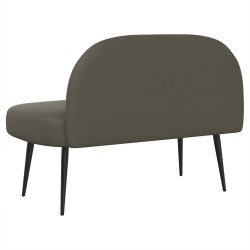 Banc rembourré avec dossier Gris 110 x 60 x 76 cm Simili cuir 642055642055