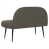 Banc rembourré avec dossier Gris 110 x 60 x 76 cm Simili cuir 642055642055