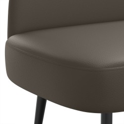 Banc rembourré avec dossier Gris 110 x 60 x 76 cm Simili cuir 642055642055