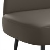 Banc rembourré avec dossier Gris 110 x 60 x 76 cm Simili cuir 642055642055