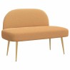 Banc rembourré avec dossier Beige 110 x 60 x 76 cm Bouclé 642057642057