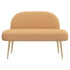 Banc rembourré avec dossier Beige 110 x 60 x 76 cm Bouclé 642057642057
