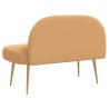 Banc rembourré avec dossier Beige 110 x 60 x 76 cm Bouclé 642057642057