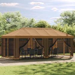 Cadre de Gazebo 6 x 3 m Noir Acier 642065642065