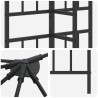 Cadre de Gazebo 6 x 3 m Noir Acier 642065642065