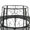 Banc d'Arbre 8-Nombre de places Ø 160 x 89 cm Acier Noir Rond 642071642071