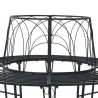 Banc d'Arbre 8-Nombre de places Ø 160 x 89 cm Acier Noir Rond 642077642077