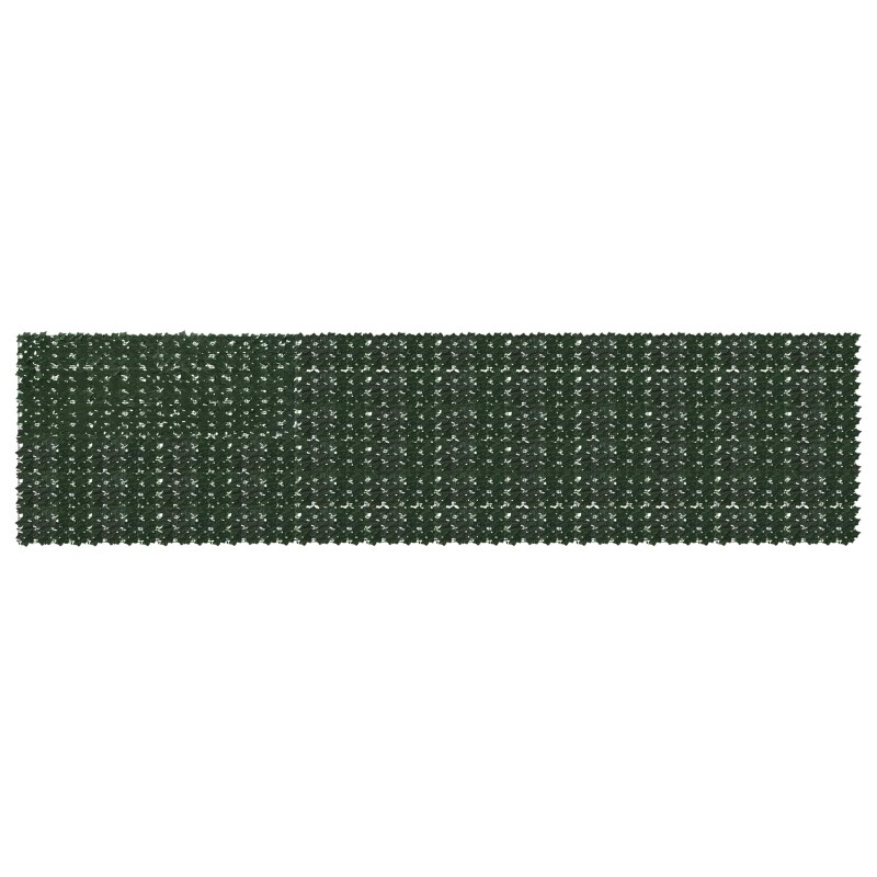 Écran de balcon avec feuilles Vert foncé 600 x 150 cm 642079642079