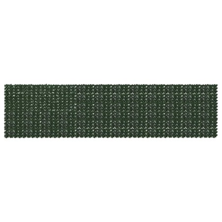 Écran de balcon avec feuilles Vert foncé 600 x 150 cm 642079642079