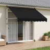 Auvent rétractable manuel Noir 150 cm 642080642080