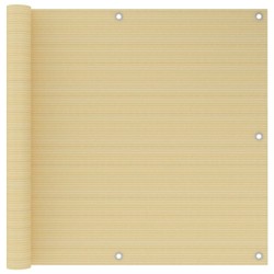 Écran de balcon Beige 90x300 cm PEHD 642089642089