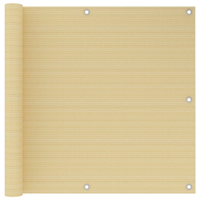 Écran de balcon Beige 90x300 cm PEHD 642089642089