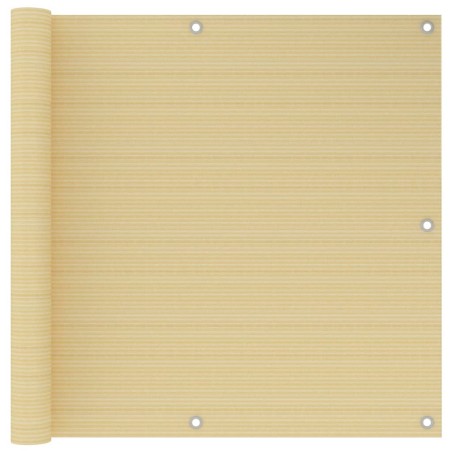 Écran de balcon Beige 90x300 cm PEHD 642089642089