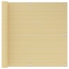 Écran de balcon Beige 90x300 cm PEHD 642089642089