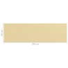 Écran de balcon Beige 90x300 cm PEHD 642089642089