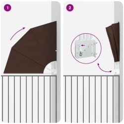 Écran de confidentialité pour balcon 140 x 140 cm Polyester 642093642093