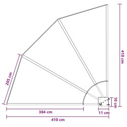 Écran de confidentialité pour balcon 140 x 140 cm Polyester 642093642093