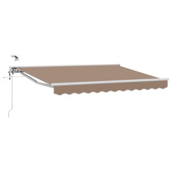 Auvent rétractable électrique Taupe 3,5 x 2,5 m 642098642098