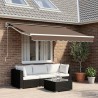 Auvent rétractable électrique Taupe 3,5 x 2,5 m 642098642098