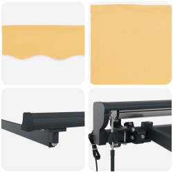 Auvent rétractable électrique Sable 3,5 x 2 m 642101642101