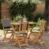 Chaises de bistrot d'extérieur 4 pcs Gris foncé 642106642106
