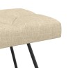 Banc avec capitonnage bouton Crème 110 x 40 x 46 cm Tissu 642111642111