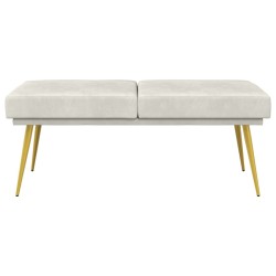 Banc à double couche Crème 120 x 45 x 46 cm Velours 642112642112