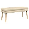 Banc à double couche Crème 110 x 40 x 47 cm Tissu 642113642113