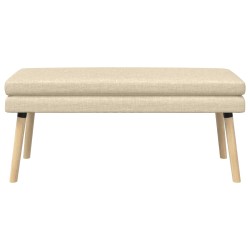 Banc à double couche Crème 110 x 40 x 47 cm Tissu 642113642113