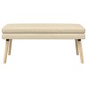 Banc à double couche Crème 110 x 40 x 47 cm Tissu 642113642113