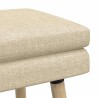 Banc à double couche Crème 110 x 40 x 47 cm Tissu 642113642113