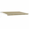Auvent rétractable Vert et jaune 450 x 300 x 165 cm 642116642116