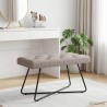 Banc avec capitonnage bouton Taupe 80 x 40 x 46 cm Tissu 642118642118