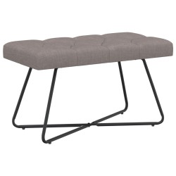Banc avec capitonnage bouton Taupe 80 x 40 x 46 cm Tissu 642118642118