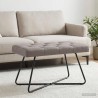 Banc avec capitonnage bouton Taupe 80 x 40 x 46 cm Tissu 642118642118