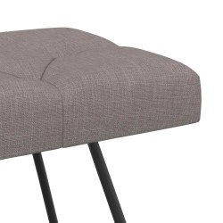 Banc avec capitonnage bouton Taupe 80 x 40 x 46 cm Tissu 642118642118