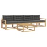 Ensemble de canapés d'extérieur 4 pcs Blanc et anthracite 642123642123