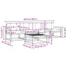 Ensemble de canapés d'extérieur 4 pcs Blanc et anthracite 642128642128