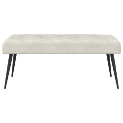 Banc avec capitonnage bouton Crème 110 x 40 x 46 cm Velours 642131642131