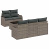 Ensemble de canapé de jardin avec coussin 6 pcs Gris 642134642134